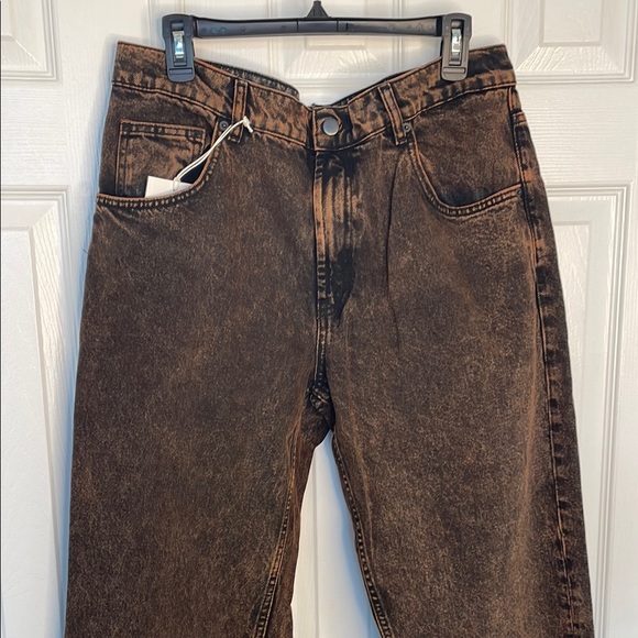 Zara Other - ZARA MAN NEW YORK EDITION WASHED EFFECT RELAXED FIT JEANS BLACK & BRONZE SIZE 44